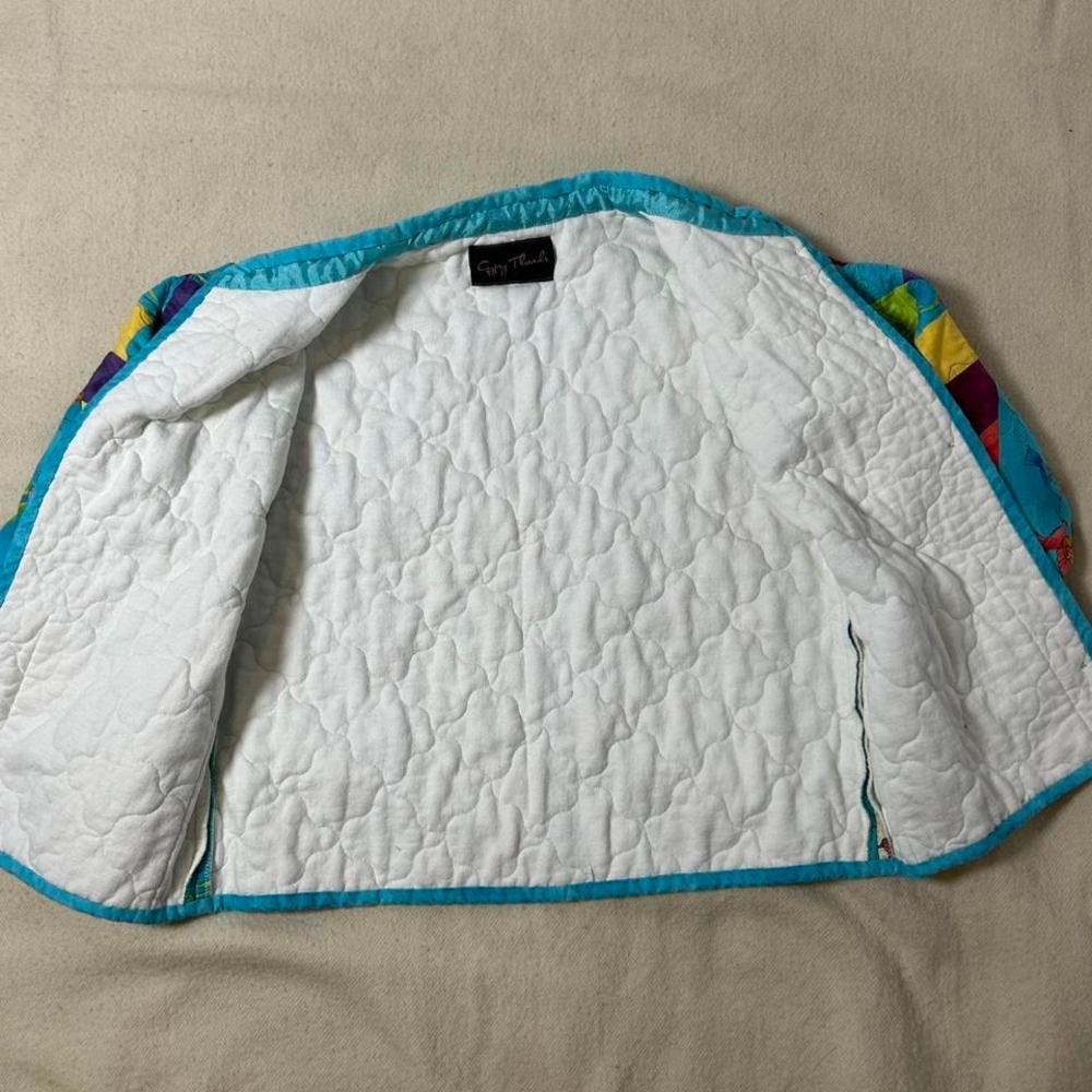 Colorful Patchwork Jacket Multicolor‎ Gypsy Threa… - image 5